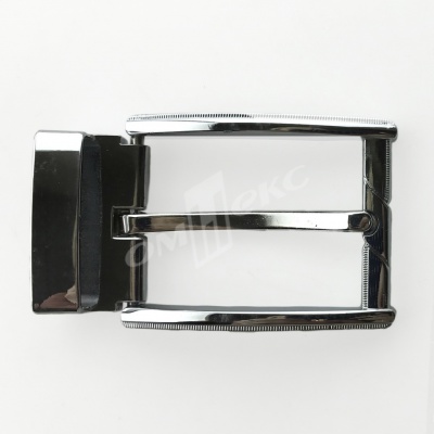 Пряжка металлическая для мужского ремня 845005А#2 (шир.ремня 40 мм), цв.-никель - купить в Нижнем Новгороде. Цена: 110.29 руб.