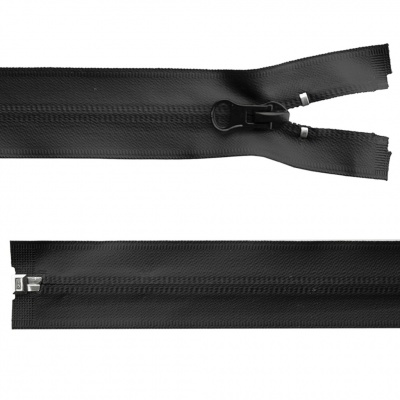 Молния водонепроницаемая PVC Т-7, 90 см, разъемная, цвет чёрный - купить в Нижнем Новгороде. Цена: 61.18 руб.