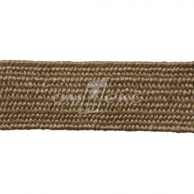 Тесьма отделочная полипропиленовая плетеная эластичная #2, шир. 40мм, цв.- соломенный - купить в Нижнем Новгороде. Цена: 50.99 руб.