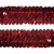 Тесьма с пайетками 3, шир. 30 мм/уп. 25+/-1 м, цвет красный - купить в Нижнем Новгороде. Цена: 1 087.39 руб.