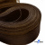 Регилиновая лента, шир.80мм, (уп.25 ярд), цв.- коричневый - купить в Нижнем Новгороде. Цена: 648.89 руб.