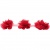Тесьма плетеная "Рюш", упак. 9,14 м, цвет красный - купить в Нижнем Новгороде. Цена: 46.82 руб.