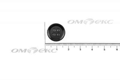 51400/15 мм (4 пр) черные пуговицы - купить в Нижнем Новгороде. Цена: 0.67 руб.