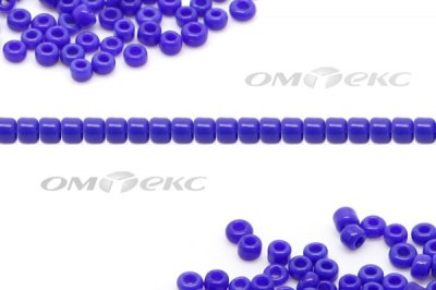Бисер (ОS) 11/0 ( упак.100 гр) цв.48 - синий - купить в Нижнем Новгороде. Цена: 48 руб.