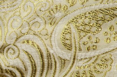 Ткань костюмная жаккард №5, 140 гр/м2, шир.150см, цвет золото - купить в Нижнем Новгороде. Цена 383.29 руб.