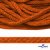Шнур плетеный d-6 мм, 70% хлопок 30% полиэстер, уп.90+/-1 м, цв.1066-апельсин - купить в Нижнем Новгороде. Цена: 588 руб.