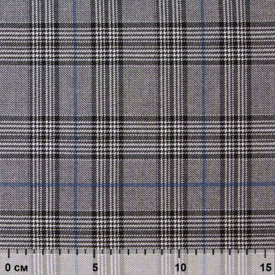 Ткань костюмная "Клер" 80% P, 16% R, 4% S, 200 г/м2, шир.150 см,#3 цв-серый/синий - купить в Нижнем Новгороде. Цена 412.02 руб.