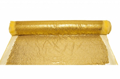 Сетка с пайетками №6, 188 гр/м2, шир.130см, цвет золото - купить в Нижнем Новгороде. Цена 371.02 руб.
