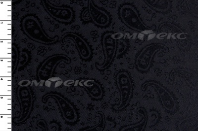 Ткань подкладочная жаккард Р14098, чёрный, 85 г/м2, шир. 150 см, 230T - купить в Нижнем Новгороде. Цена 166.45 руб.