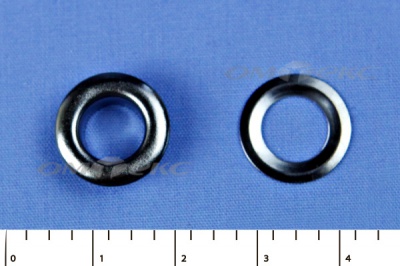 Люверсы металлические, блочка/кольцо, №5 (8 мм) упак.1000 шт- цв.никель - купить в Нижнем Новгороде. Цена: 392 руб.