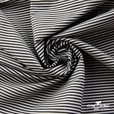 Ткань сорочечная Полоска Кенди, 115 г/м2, 58% пэ,42% хл, шир.150 см, цв.6-черный, (арт.110) - купить в Нижнем Новгороде. Цена 306.69 руб.