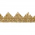 Тесьма металлизированная 0384-0240, шир. 40 мм/уп. 25+/-1 м, цвет золото - купить в Нижнем Новгороде. Цена: 490.74 руб.