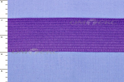Окантовочная тесьма №0225, шир. 22 мм (в упак. 100 м), цвет фиолет - купить в Нижнем Новгороде. Цена: 271.60 руб.