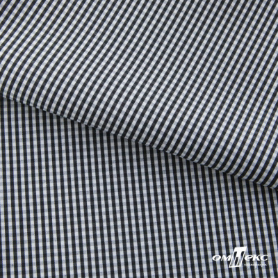 Ткань сорочечная Клетка Виши, 115 г/м2, 58% пэ,42% хл, шир.150 см, цв.6-черный, (арт.111) - купить в Нижнем Новгороде. Цена 306.69 руб.