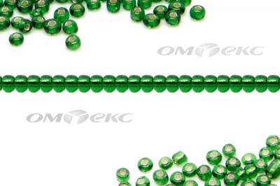 Бисер (SL) 11/0 ( упак.100 гр) цв.27В - зелёный - купить в Нижнем Новгороде. Цена: 53.34 руб.