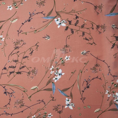 Плательная ткань "Фламенко" 2.1, 80 гр/м2, шир.150 см, принт растительный - купить в Нижнем Новгороде. Цена 311.05 руб.