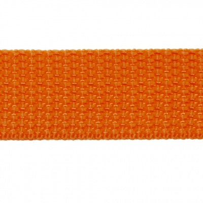 Стропа текстильная, шир. 25 мм (в нам. 50+/-1 ярд), цвет оранжевый - купить в Нижнем Новгороде. Цена: 409.94 руб.