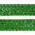 Тесьма с пайетками D4, шир. 35 мм/уп. 25+/-1 м, цвет зелёный - купить в Нижнем Новгороде. Цена: 1 308.30 руб.