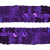 Тесьма с пайетками 12, шир. 20 мм/уп. 25+/-1 м, цвет фиолет - купить в Нижнем Новгороде. Цена: 778.19 руб.