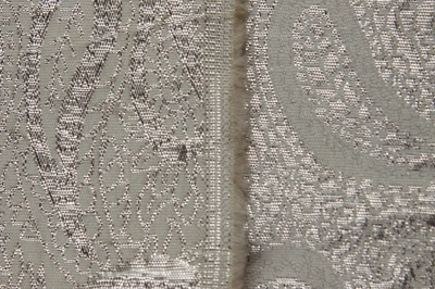 Ткань костюмная жаккард, 135 гр/м2, шир.150см, цвет белый№19 - купить в Нижнем Новгороде. Цена 441.94 руб.