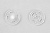 Кнопки пришивные пластиковые 13 мм, блистер 24шт, цв.-прозрачные - купить в Нижнем Новгороде. Цена: 62.27 руб.