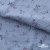 Ткань Муслин принт, 100% хлопок, 125 гр/м2, шир. 140 см, #2308 цв. 69 серо-голубой с цветком - купить в Нижнем Новгороде. Цена 413.11 руб.