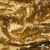 Трикотажное полотно, Сетка с пайетками,188 гр/м2, шир.140 см, цв.-тем.золото (#51) - купить в Нижнем Новгороде. Цена 505.15 руб.
