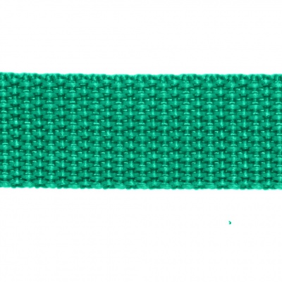 Стропа текстильная, шир. 25 мм (в нам. 50+/-1 ярд), цвет яр.зелёный - купить в Нижнем Новгороде. Цена: 397.52 руб.