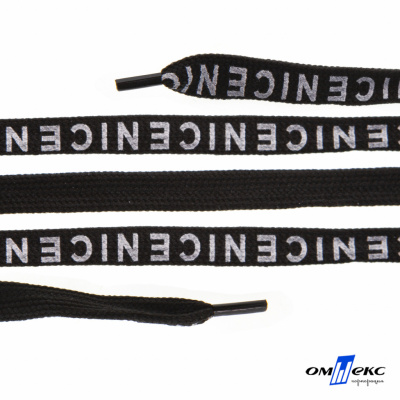 Шнурки #107-06, плоские 130 см, "СENICE" , цв.чёрный - купить в Нижнем Новгороде. Цена: 23.03 руб.