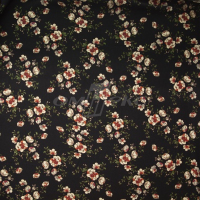 Плательная ткань "Фламенко" 3.1, 80 гр/м2, шир.150 см, принт растительный - купить в Нижнем Новгороде. Цена 239.03 руб.