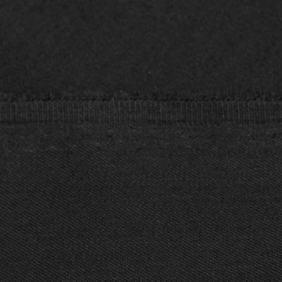 Костюмная ткань с вискозой "Рошель", 250 гр/м2, шир.150см, цвет чёрный - купить в Нижнем Новгороде. Цена 438.12 руб.