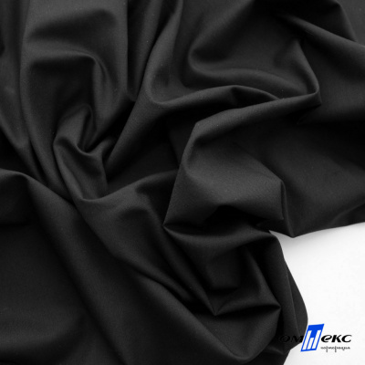 Ткань сорочечная Темза, 80%полиэстр 20%вискоза, 120 г/м2 ш.150 см, цв.черный - купить в Нижнем Новгороде. Цена 269.93 руб.