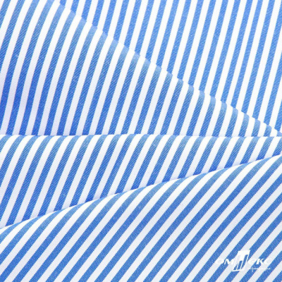 Ткань сорочечная Полоска Кенди, 115 г/м2, 58% пэ,42% хл, шир.150 см, цв.3-синий, (арт.110) - купить в Нижнем Новгороде. Цена 306.69 руб.