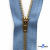 Молнии джинсовые металл т-4, 18 см латунь (YG), цв.-деним (231) - купить в Нижнем Новгороде. Цена: 21.57 руб.