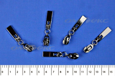Слайдер декоративный, металлический №1/спираль Т7/никель - купить в Нижнем Новгороде. Цена: 6.29 руб.