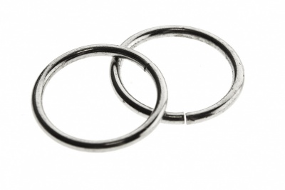 Кольцо металлическое d-15 мм, цв.-никель - купить в Нижнем Новгороде. Цена: 2.45 руб.
