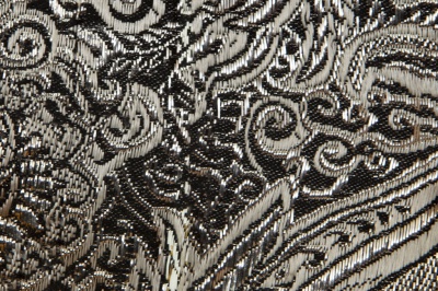 Ткань костюмная жаккард №11, 140 гр/м2, шир.150см, цвет тем.серебро - купить в Нижнем Новгороде. Цена 383.29 руб.