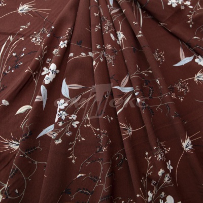 Плательная ткань "Фламенко" 2.2, 80 гр/м2, шир.150 см, принт растительный - купить в Нижнем Новгороде. Цена 239.03 руб.