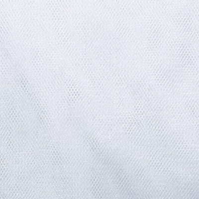 Трикотажное полотно Тюль Кристалл, 100% полиэфир, 16-01/белый, 15гр/м2, шир.160см. - купить в Нижнем Новгороде. Цена 129.70 руб.