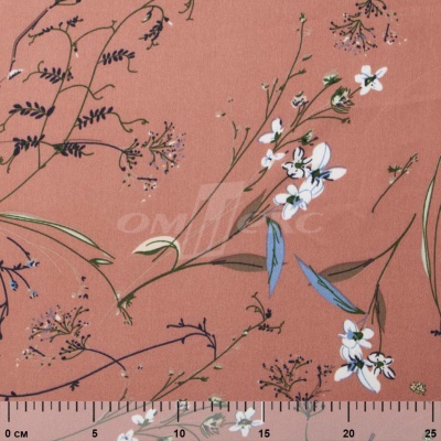 Плательная ткань "Фламенко" 2.1, 80 гр/м2, шир.150 см, принт растительный - купить в Нижнем Новгороде. Цена 311.05 руб.