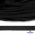 Шнур плетеный d-8 мм плоский, 70% хлопок 30% полиэстер, уп.85+/-1 м, цв.- чёрный - купить в Нижнем Новгороде. Цена: 735 руб.