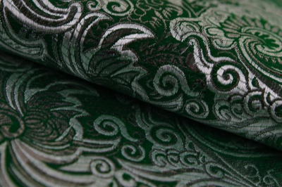 Ткань костюмная жаккард, 135 гр/м2, шир.150см, цвет зелёный№4 - купить в Нижнем Новгороде. Цена 441.94 руб.