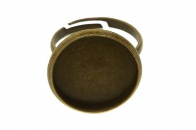 Заготовка для рукоделия металлическая фигурная для кольца 15мм - купить в Нижнем Новгороде. Цена: 7.44 руб.