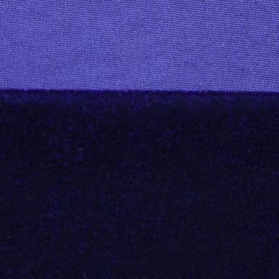 Бархат стрейч №14, 240 гр/м2, шир.160 см, (2,6 м/кг), цвет т.синий - купить в Нижнем Новгороде. Цена 740.88 руб.