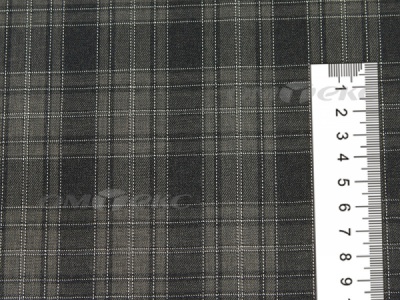 Ткань костюмная клетка 25235 2004, 185 гр/м2, шир.150см, цвет серый/бел - купить в Нижнем Новгороде. Цена 