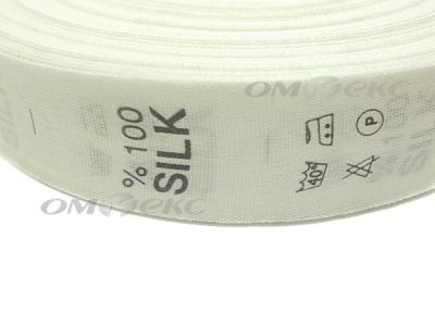 Состав и уход за тк.100% Silk (1000 шт) - купить в Нижнем Новгороде. Цена: 520.46 руб.
