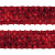 Тесьма с пайетками 3, шир. 35 мм/уп. 25+/-1 м, цвет красный - купить в Нижнем Новгороде. Цена: 1 308.30 руб.